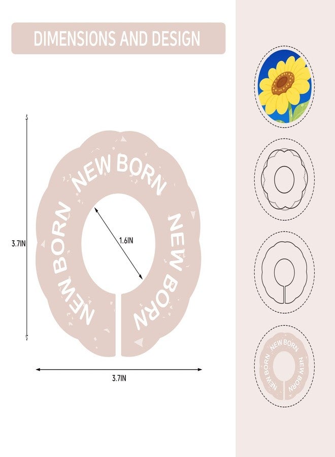 LEMBANG Baby Clothes Dividers for Closet,Clothes Organizer for Boy & Girl Nursery,from Newborn to 24 Months. - Image 2